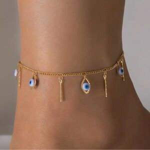 EVIL EYE 🧿 GOLD TONED ANKLET